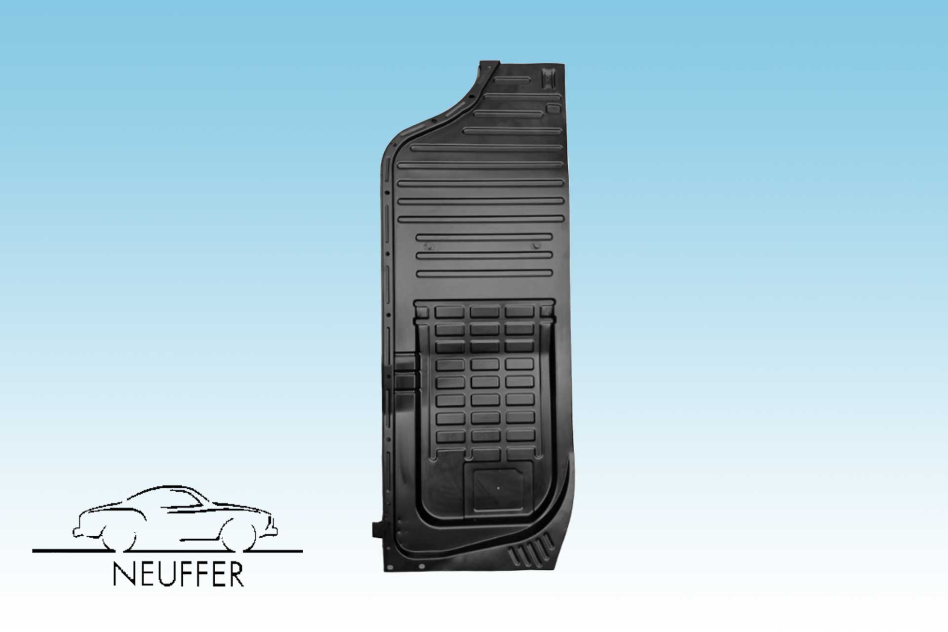 Bodenhälfte, links, ohne Sitzschienen & Wagenheberaufnahme