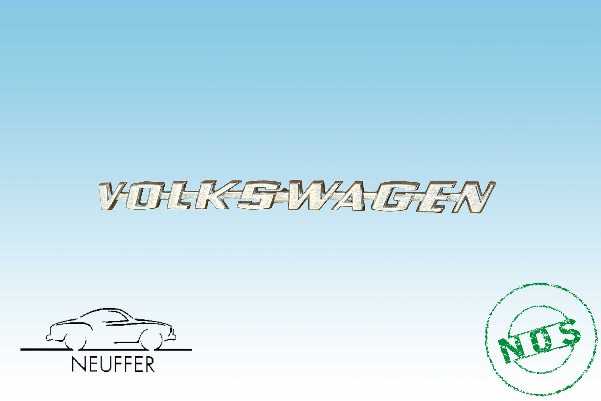 Schriftzug " Volkswagen " ab 8/70 NOS