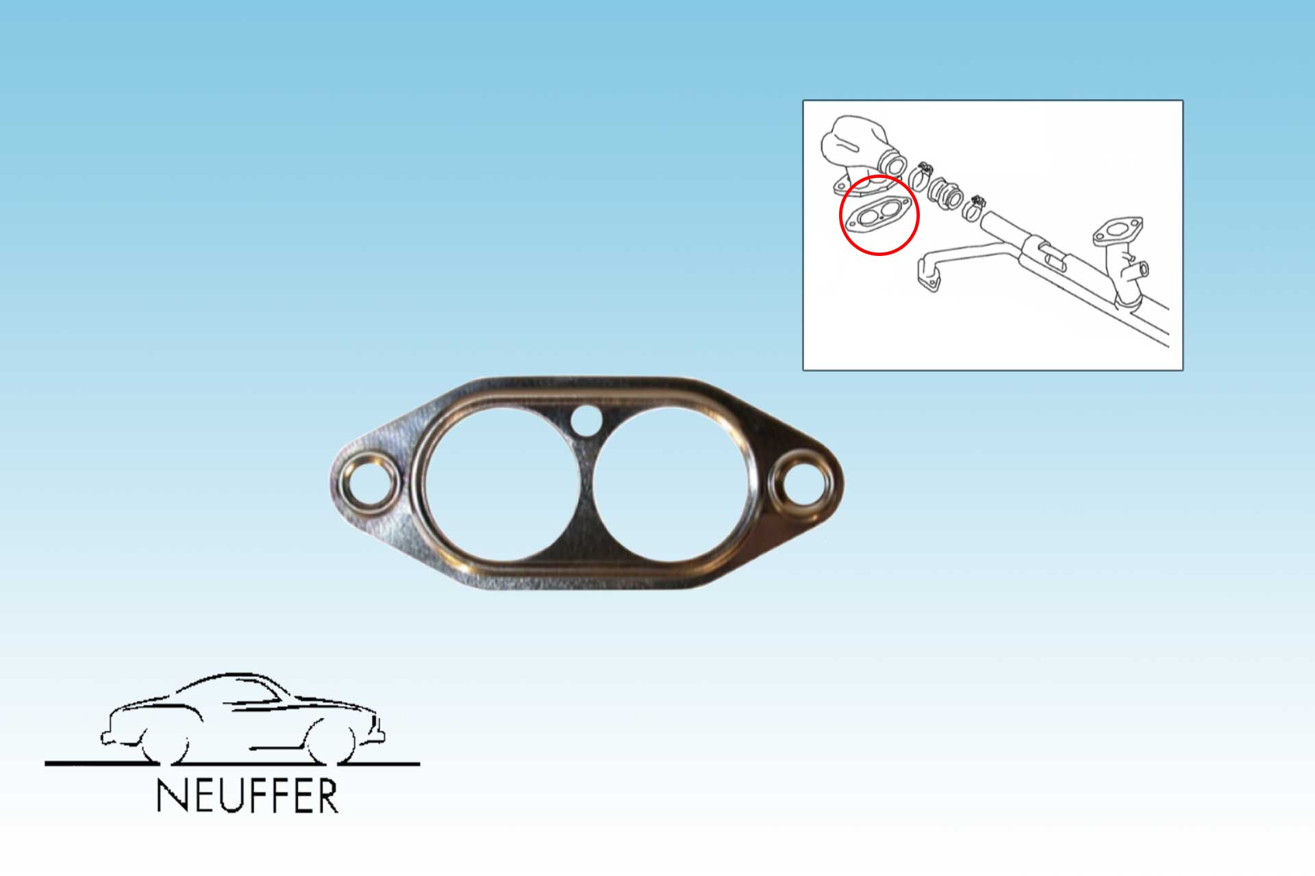 Dichtung f. Ansaugrohr ( Doppelkanal )
