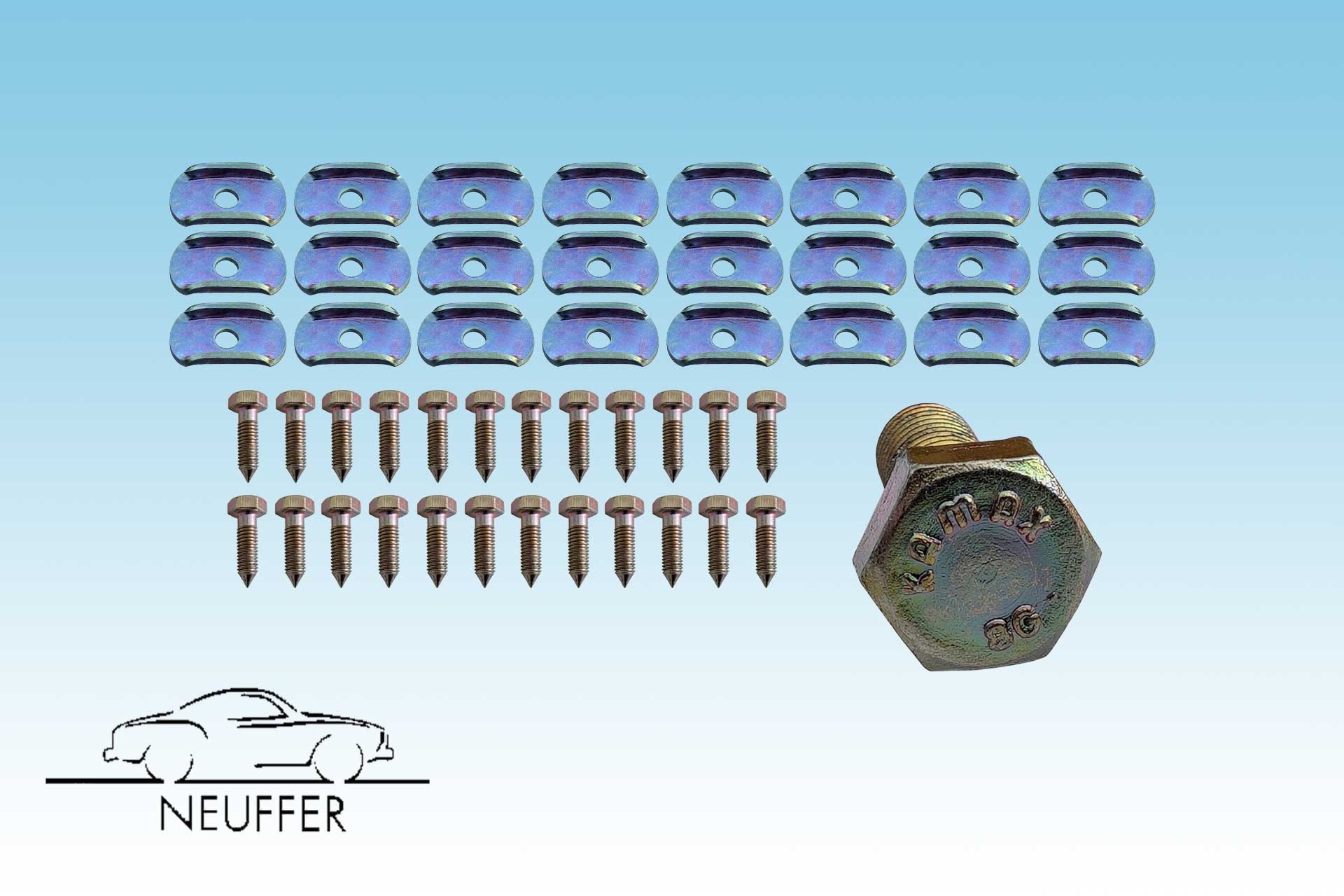 1 Satz Chassisschrauben & Unterlegplatten orig. KAMAX