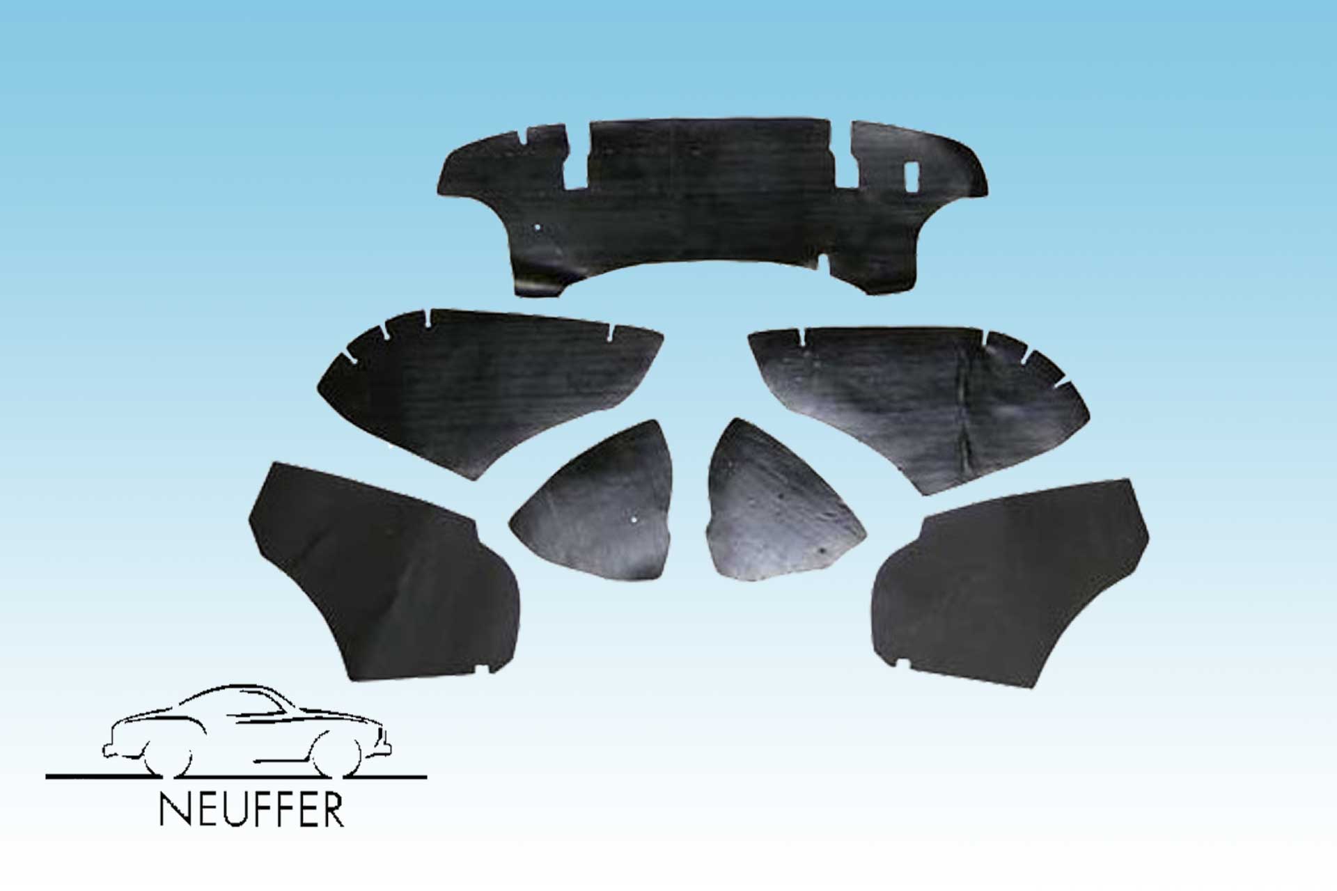 Dämmpappen f. Motorraum, Satz, Nachfertigung