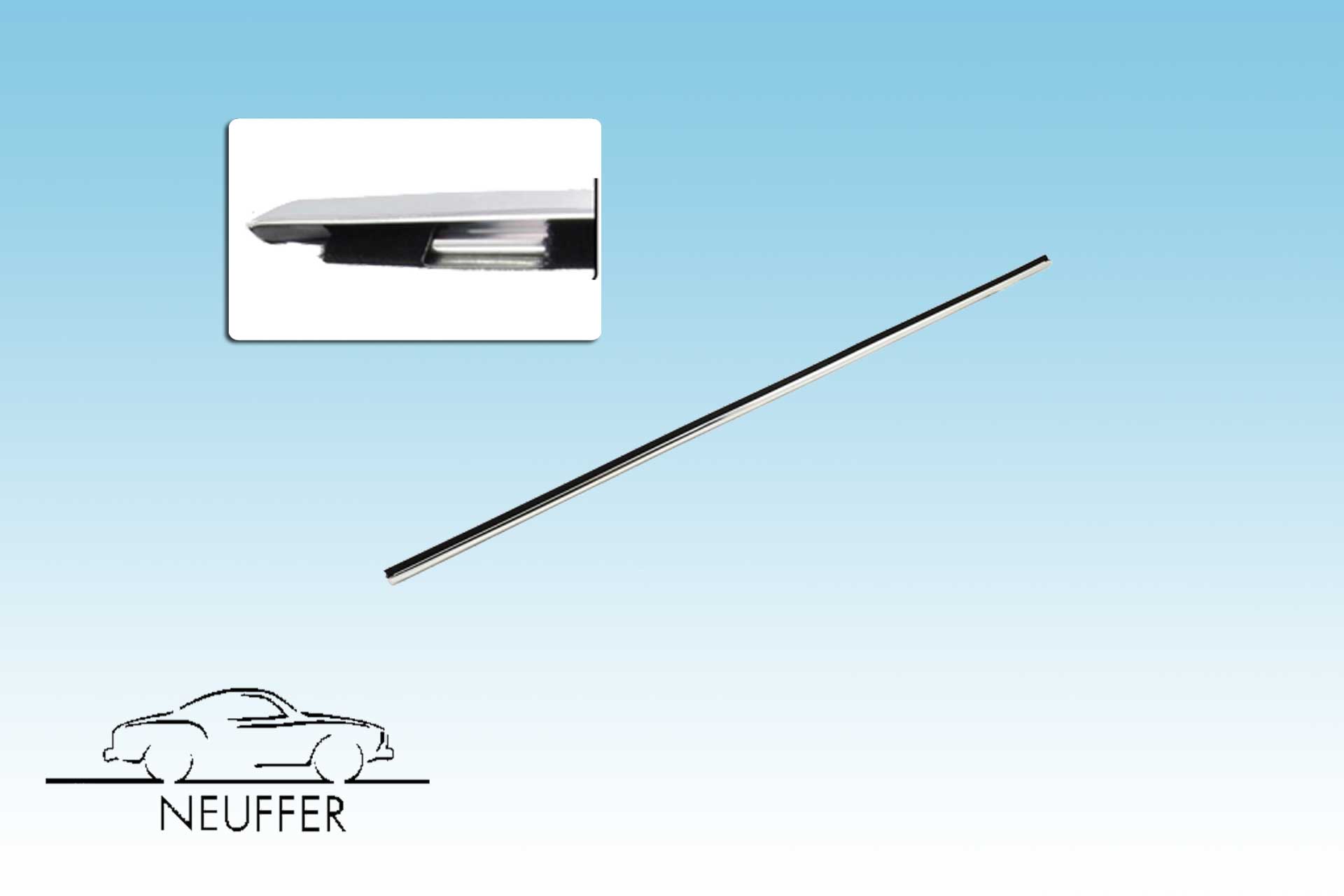 Zierleiste für Fensterschacht, Coupe, rechts, ab 8/71