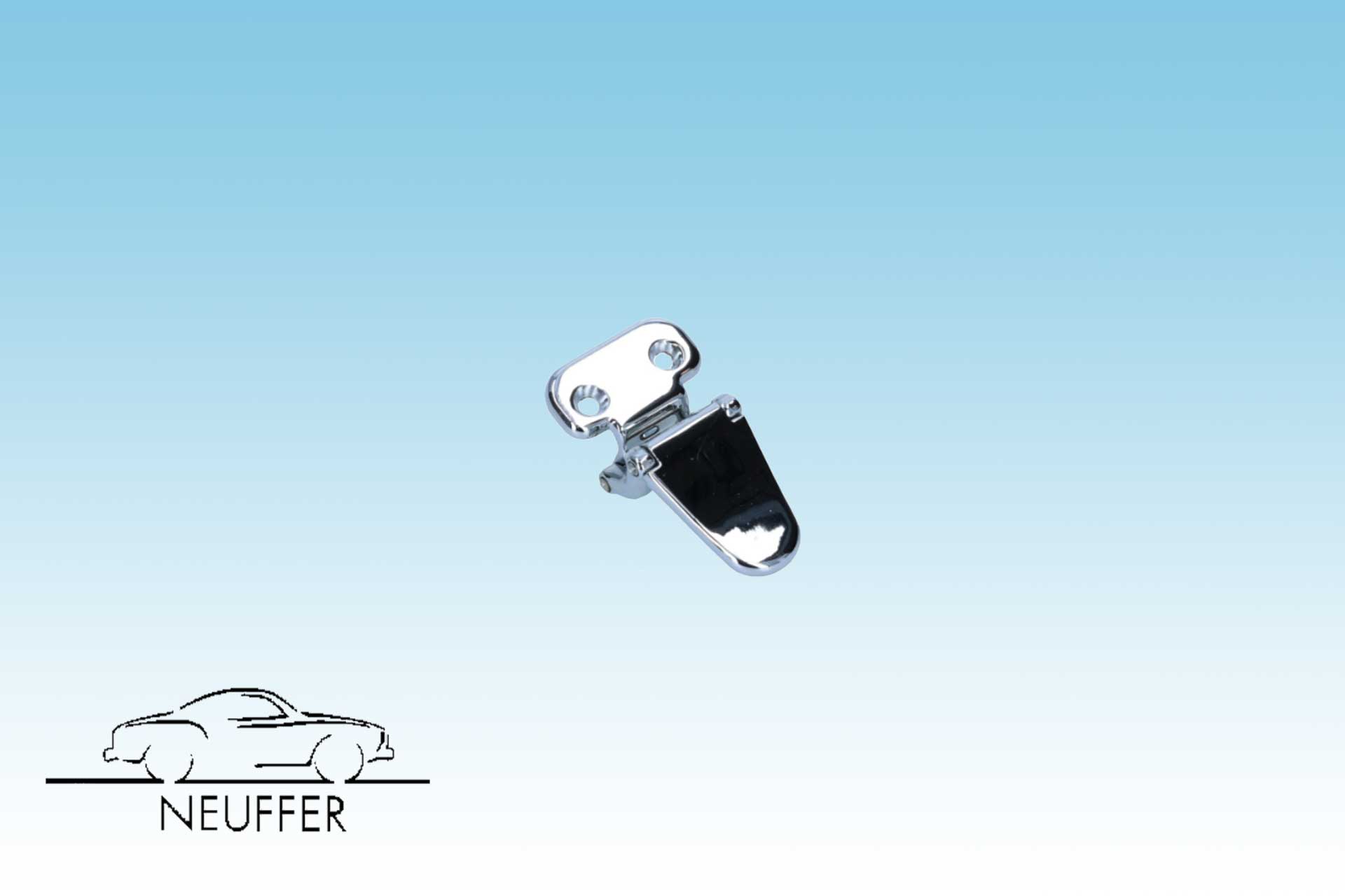 Rear glass window latch mechanism
