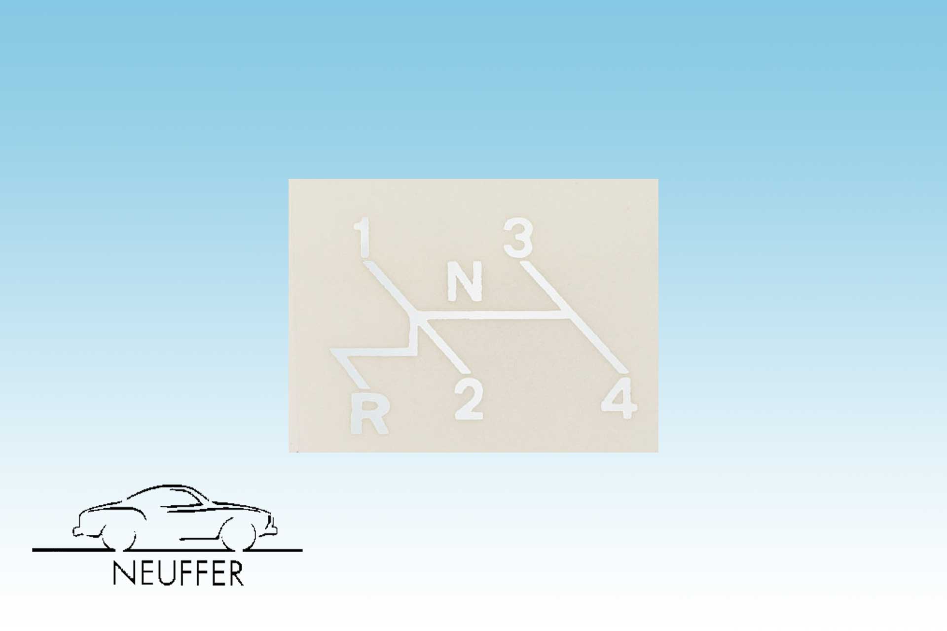 Aufkleber" Schaltschema"