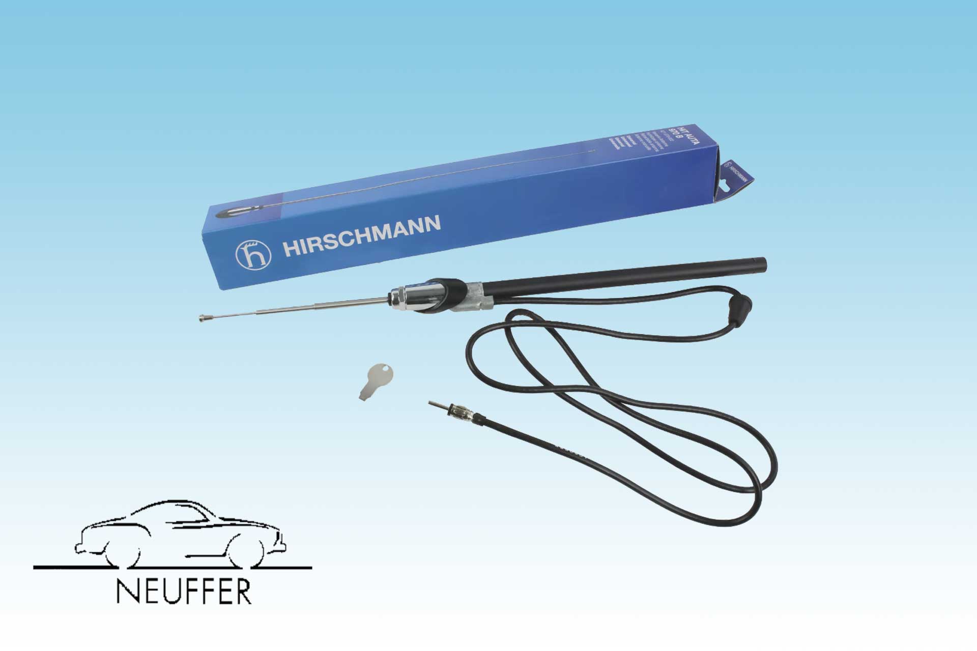 Antenne m. Chromfuß, Hirschmann